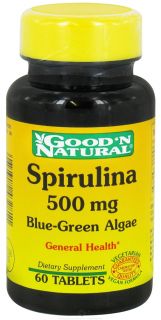 Good N Natural   Spirulina 500 mg.   60 Tablets