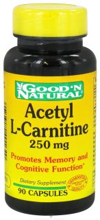 Good N Natural   Acetyl L Carnitine 250 mg.   90 Capsules