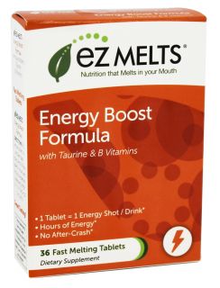 EZ Melts   Energy Boost Formula Orange Flavor   36 Tablets