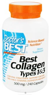 Doctors Best   Best Collagen Types 1 & 3 500 mg.   240 Capsules