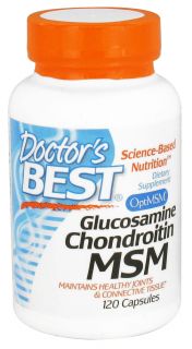 Doctors Best   Glucosamine Chondroitin MSM   120 Capsules
