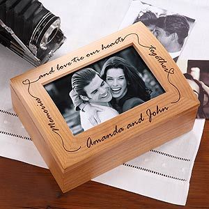 Personalized Wooden Photo Keepsake Box
