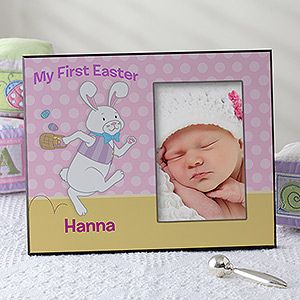 Personalized Easter Bunny Picture Frames   Happy Easter