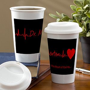 Personalized Travel Tumblers for Doctors   Heart of Caring
