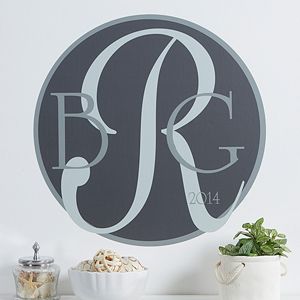 Personalized Vinyl Wall Decal   Monogram