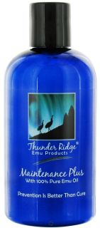 Thunder Ridge Emu Products   Maintenance Plus with 100% Pure Emu Oil   8 oz.