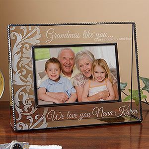 Personalized Glass Picture Frames for Grandmother   Grandmas Like You
