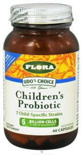 Flora   Udos Choice Childrens Probiotic   60 Vegetarian Capsules