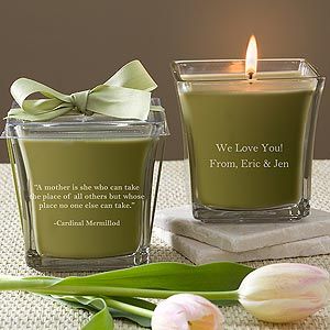 Personalized Candles for Moms   Papaya & Bamboo