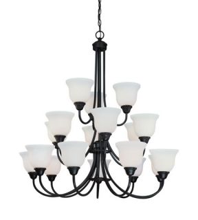 Willow Point 18 Light Chandeliers in Olde World Iron 541 34