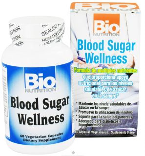 Bio Nutrition   Blood Sugar Wellness   60 Vegetarian Capsules