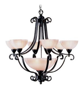 Homestead 7 Light Chandeliers in Distressed Iron 4336 54
