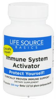 Life Source Basics   Immune System Activator with BetaRight WGP 500 mg.   60 Capsules