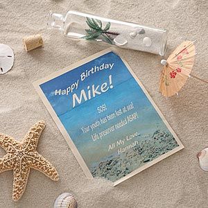 Personalized Birthday Gifts   Message In A Bottle