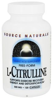 Source Naturals   L Citrulline Free Form 500 mg.   120 Capsules