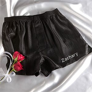 Personalized Wedding Silk Boxer Shorts   For The Groom