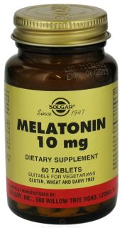 Solgar   Melatonin 10 mg.   60 Tablets
