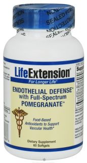 Life Extension   Endothelial Defense With Full Spectrum Pomegranate   60 Softgels