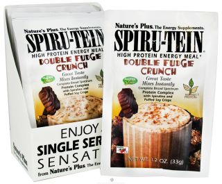 Natures Plus   Spiru Tein High Protein Energy Meal   1 Packet   Double Fudge Crunch   1.2 oz.