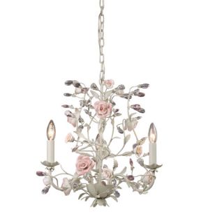 Heritage 3 Light Chandeliers in Cream 8091/3