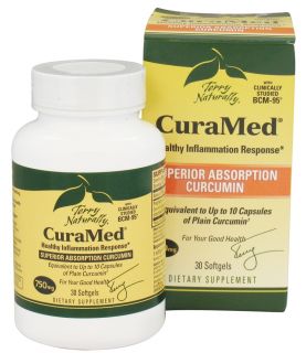 EuroPharma   Terry Naturally CuraMed with BCM 95 750 mg.   30 Softgels