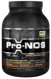 MRI Medical Research Institute   Pro Nos Multi Fractionated Whey Isolate Complex Dutch Chocolate Royale   3 lbs.