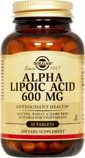 Solgar   Alpha Lipoic Acid 600 mg.   50 Tablets