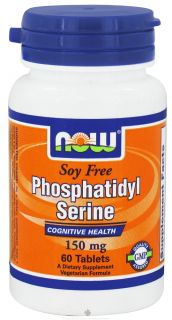NOW Foods   Phosphatidyl Serine Soy Free 150 mg.   60 Tablets