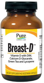 Pure Essence Labs   Breast D Vitamin D Formula   30 Capsules