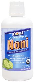 NOW Foods   Noni Certified Organic Superfruit Antioxidant Juice   32 oz.