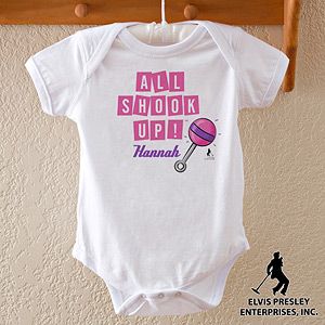 Personalized Baby Bodysuit   Elvis All Shook Up