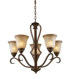 Lawrenceville 5 Light Chandeliers in Mocha 9328/5