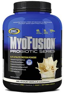 Gaspari Nutrition   Myofusion Probiotic Series Protein Delicious Vanilla   5 lbs.