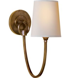 Thomas Obrien Reed 1 Light Wall Sconces in Hand Rubbed Antique Brass TOB2125HAB NP