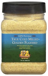 Premium Gold Flax Products   100% Natural True Cold Milled Golden Flaxseed   16 oz.