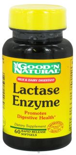 Good N Natural   Lactase Enzyme   60 Softgels