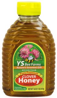 YS Organic Bee Farms   Clover Honey Pure Premium   16 oz.