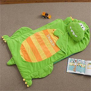 Personalized Kids Sleeping Bag Nap Mat   Dinosaur