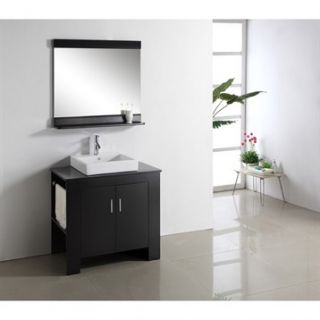 Virtu USA Tavian 36 Single Sink Bathroom Vanity   Espresso