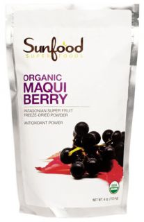 Sunfood Superfoods   Organic Maqui Berry Powder   4 oz.