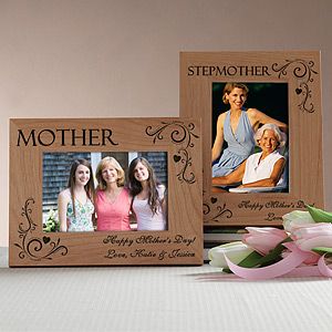 Personalized Picture Frames for Mom   Loving Hearts   4x6