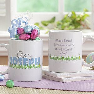 Personalized Easter Mug and Chocolate Eggs   Ears To You