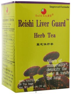Health King   Reishi Liver Guard Herb Tea   20 Tea Bags