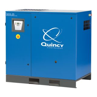 Quincy QGS Rotary Screw Compressor   25 HP, 208/230/460V 3 Phase, 120 Gallon,