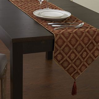 Country Style Red Checked Pattern Table Runner