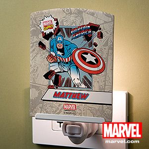 Personalized Marvel Comics Night Lights   Wolverine, Spiderman, Iron Man