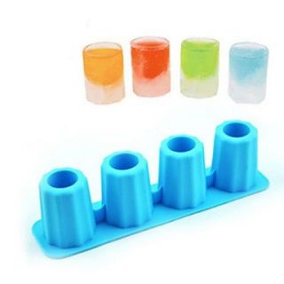 4 Holes Icy Cube Cup, Silicone Material, Random Color