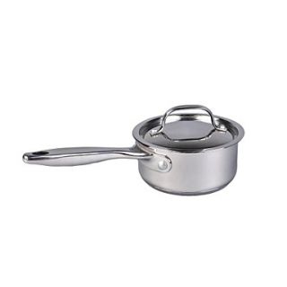 2.5 QT Stainless Steel Milk Pan, W37.5cm xL18cm xH9cm