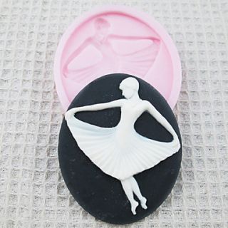 3D Ballet Girl Silicone Mold Fondant Molds Sugar Craft Tools Chocolate Mould For Cakes
