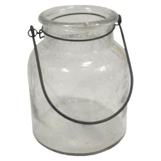 Threshold Jar Candle Holder in Seeded Glass   Medium